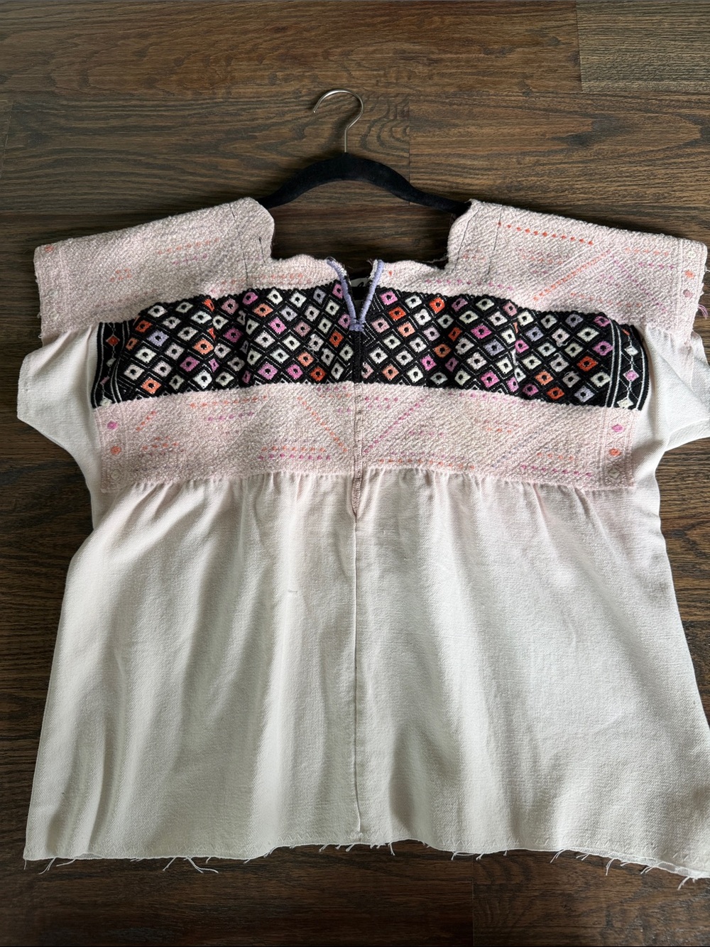 Arloom Embroidered Pink & Black top